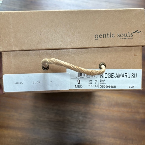 Gentle Souls by Kenneth Cole Black Wedge Shoes Sz.9 - Picture 5 of 5